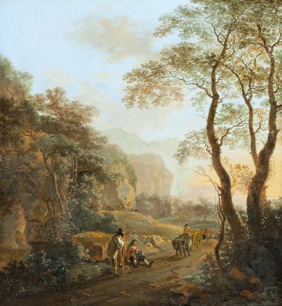 عربة الثور في المشهد بواسطة جان ديركز بوث